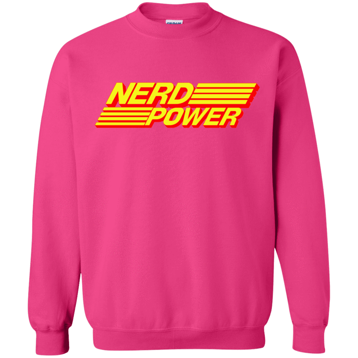 Sweatshirts Heliconia / S Nerd Power Crewneck Sweatshirt
