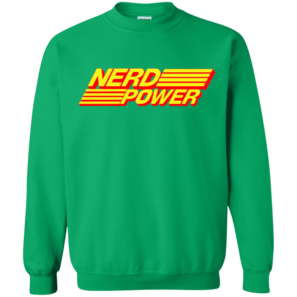 Sweatshirts Irish Green / S Nerd Power Crewneck Sweatshirt