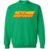 Sweatshirts Irish Green / S Nerd Power Crewneck Sweatshirt