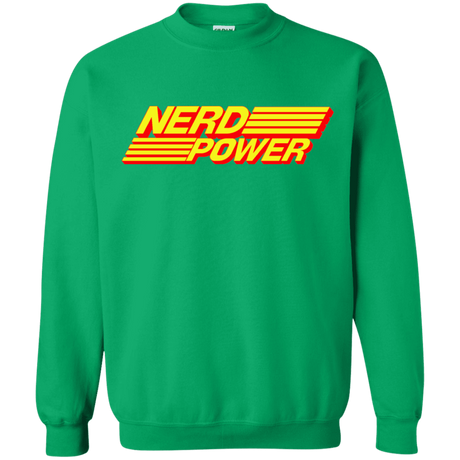 Sweatshirts Irish Green / S Nerd Power Crewneck Sweatshirt