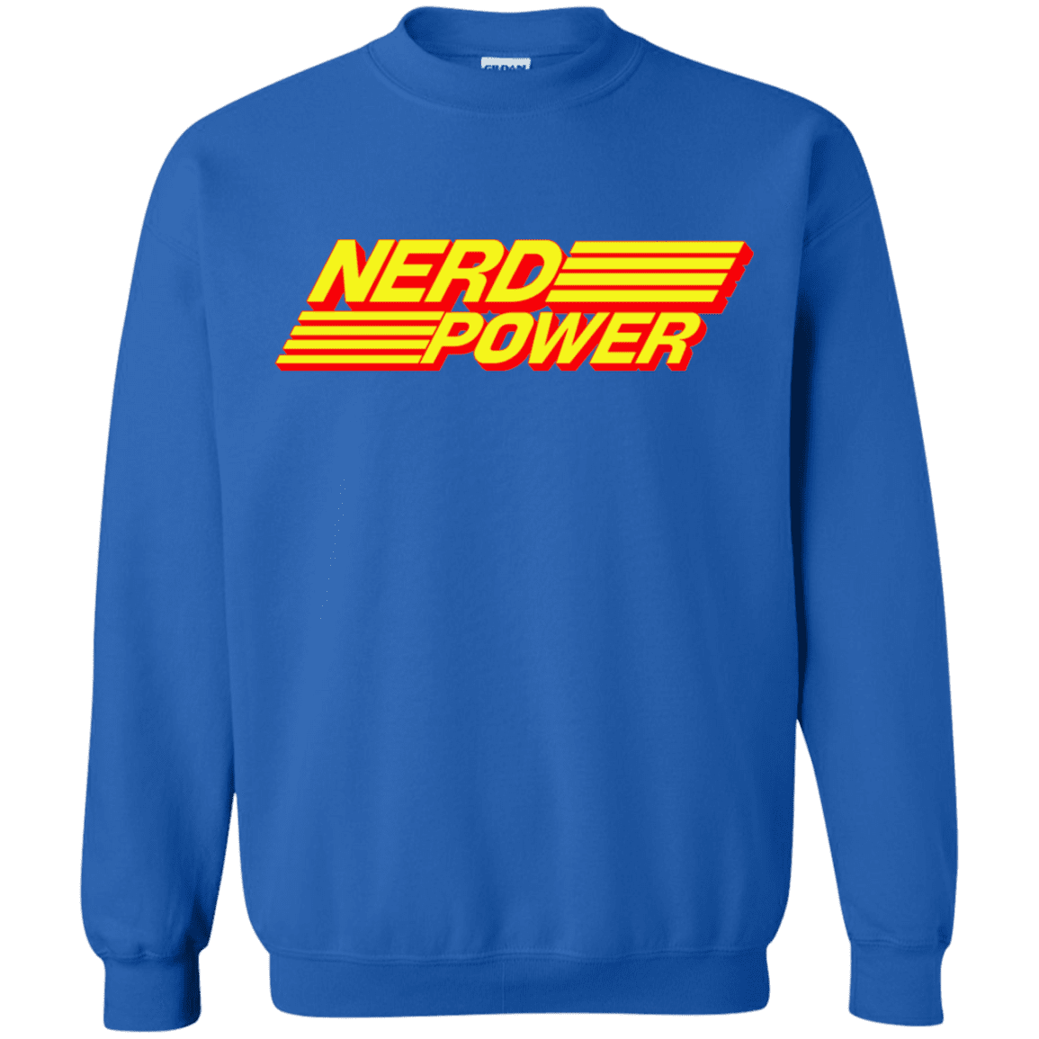 Sweatshirts Royal / S Nerd Power Crewneck Sweatshirt