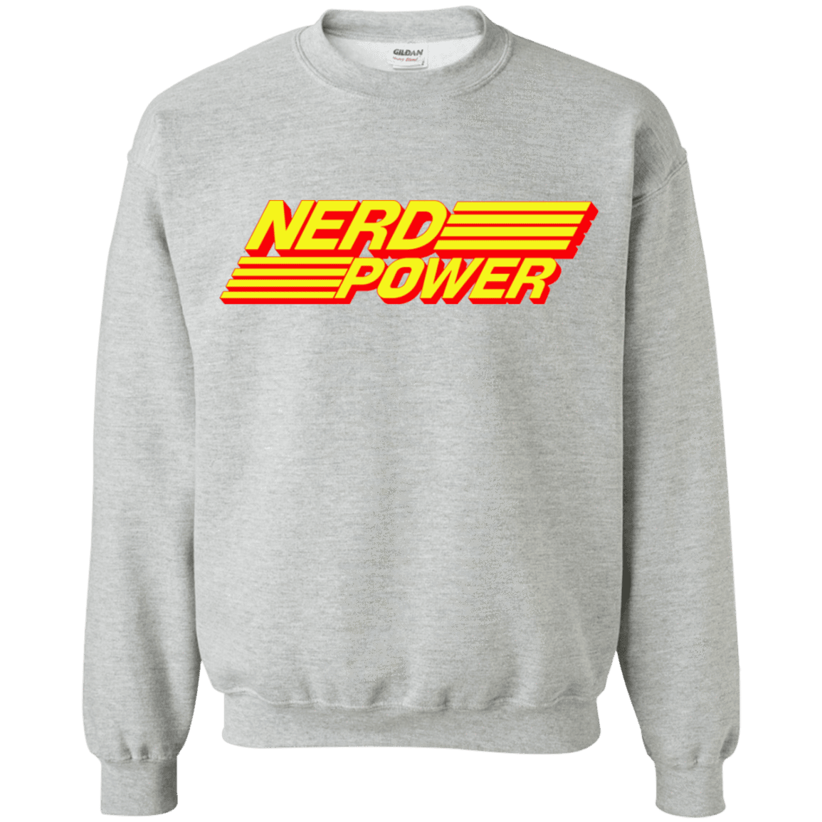 Sweatshirts Sport Grey / S Nerd Power Crewneck Sweatshirt