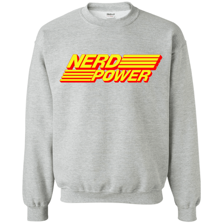 Sweatshirts Sport Grey / S Nerd Power Crewneck Sweatshirt