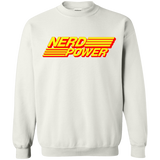Sweatshirts White / S Nerd Power Crewneck Sweatshirt