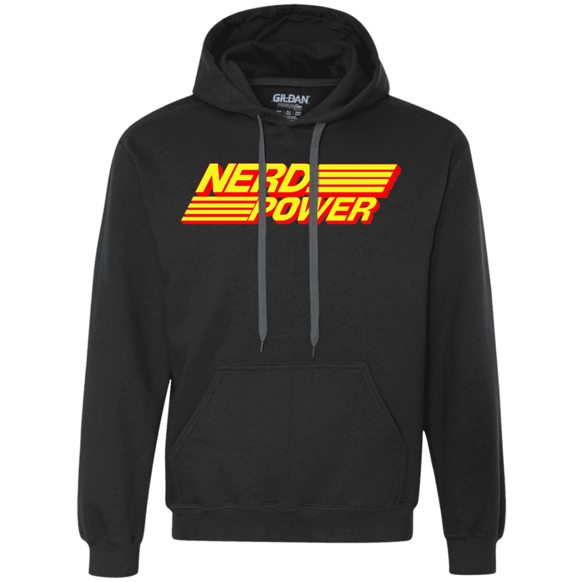 Sweatshirts Black / S Nerd Power Premium Fleece Hoodie