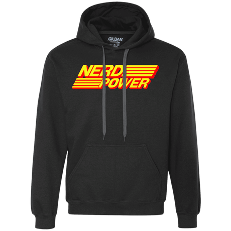 Sweatshirts Black / S Nerd Power Premium Fleece Hoodie