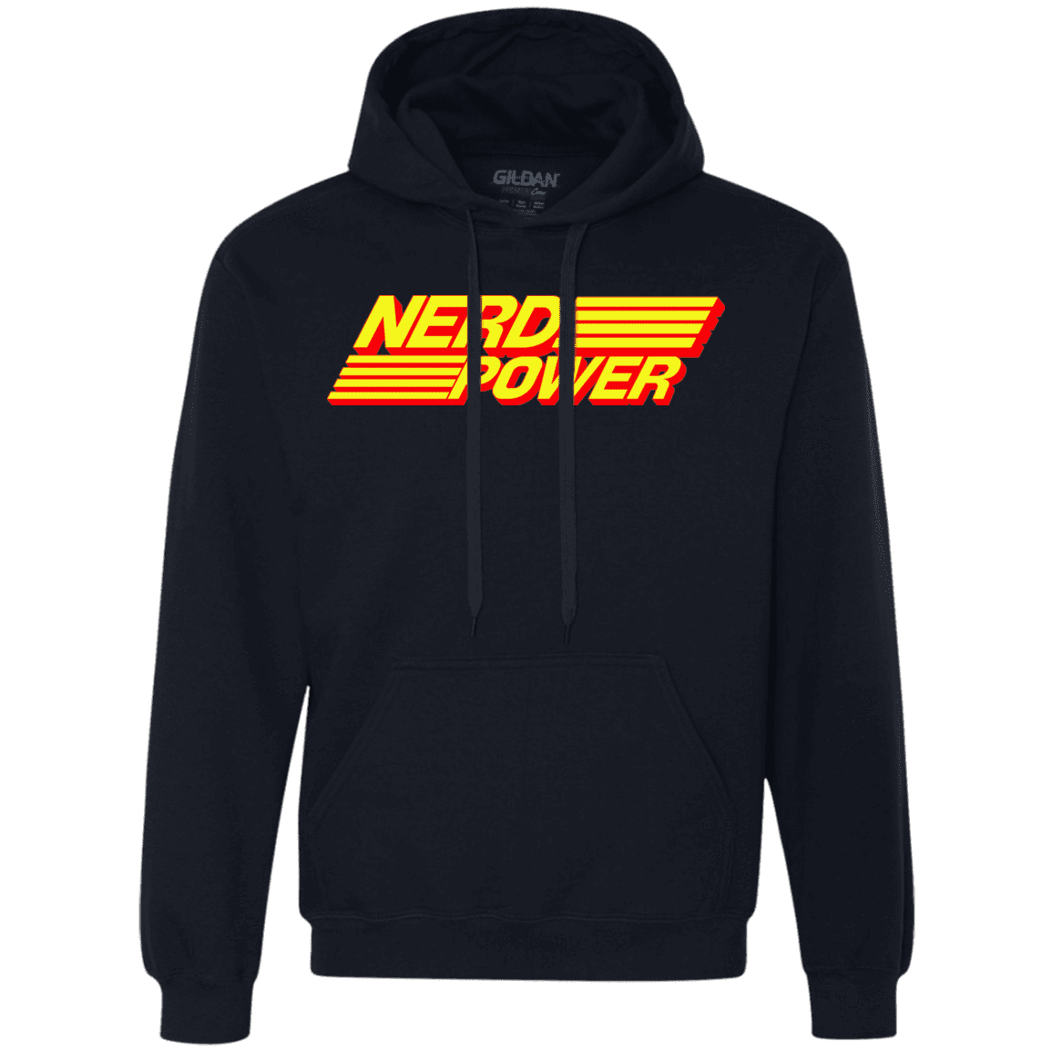 Sweatshirts Navy / S Nerd Power Premium Fleece Hoodie