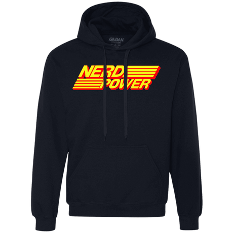 Sweatshirts Navy / S Nerd Power Premium Fleece Hoodie