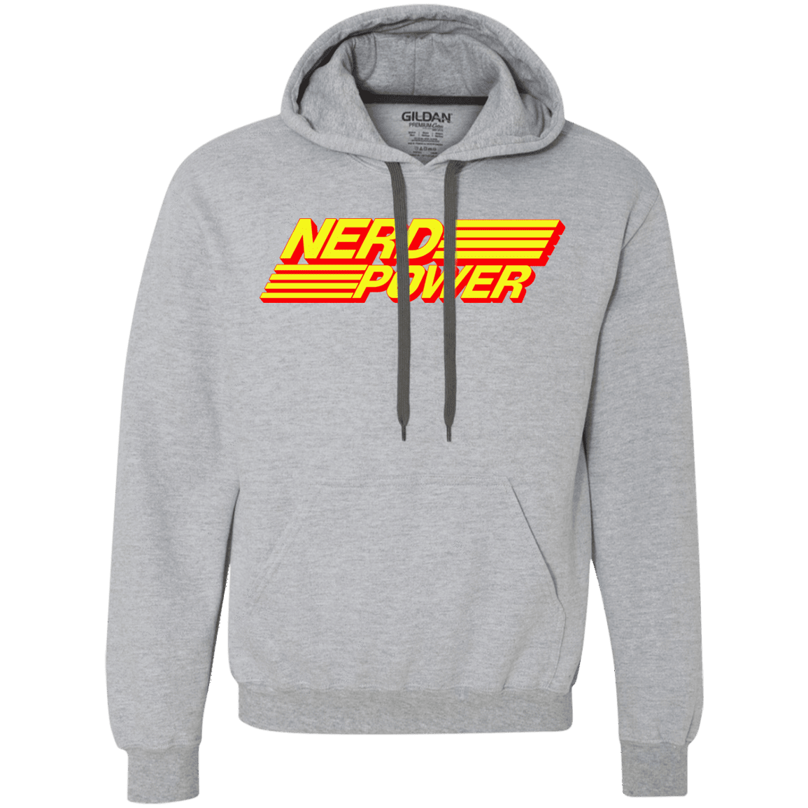 Sweatshirts Sport Grey / L Nerd Power Premium Fleece Hoodie