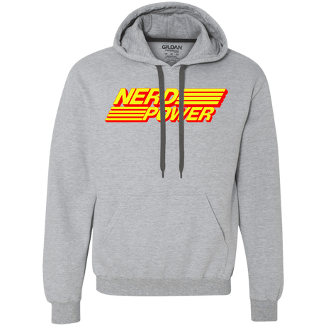 Sweatshirts Sport Grey / L Nerd Power Premium Fleece Hoodie