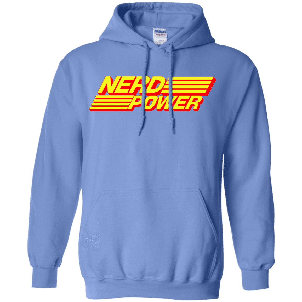 Sweatshirts Carolina Blue / S Nerd Power Pullover Hoodie