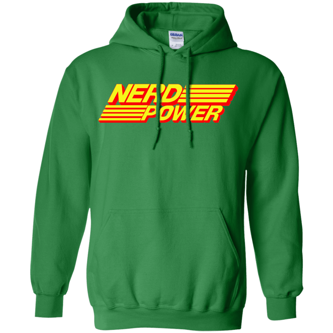 Sweatshirts Irish Green / S Nerd Power Pullover Hoodie