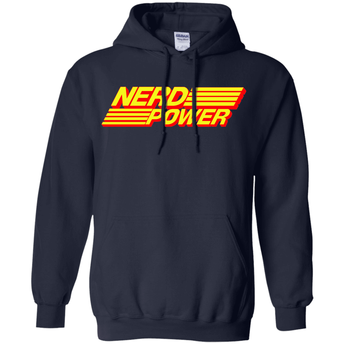 Sweatshirts Navy / S Nerd Power Pullover Hoodie