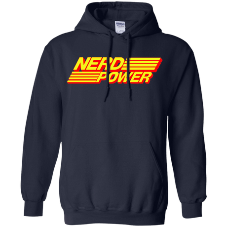 Sweatshirts Navy / S Nerd Power Pullover Hoodie