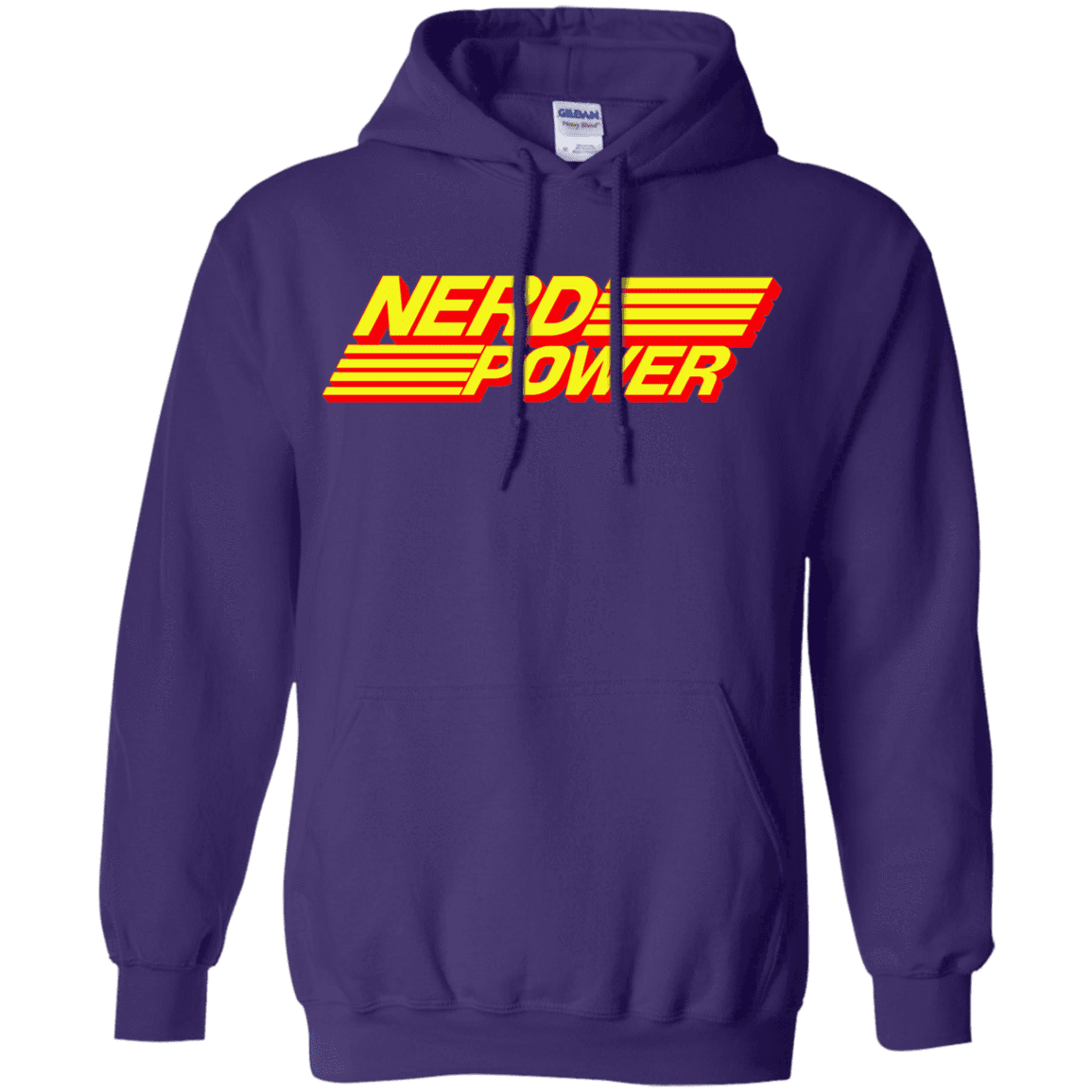 Sweatshirts Purple / S Nerd Power Pullover Hoodie