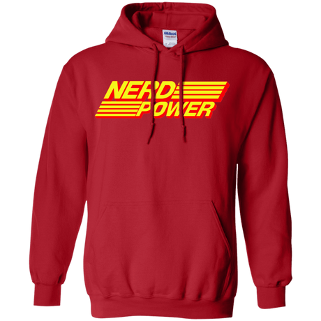 Sweatshirts Red / S Nerd Power Pullover Hoodie