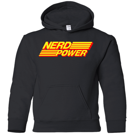 Sweatshirts Black / YS Nerd Power Youth Hoodie