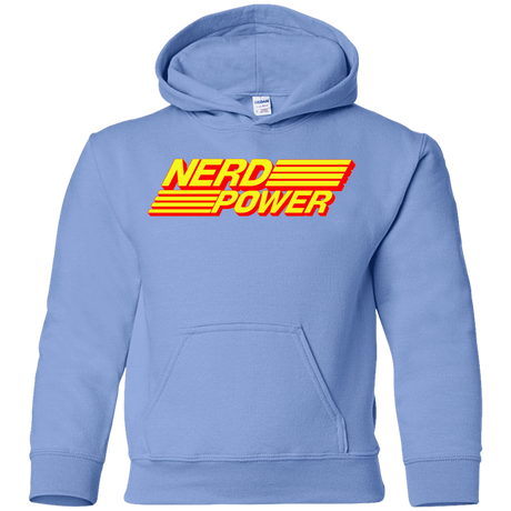 Sweatshirts Carolina Blue / YS Nerd Power Youth Hoodie