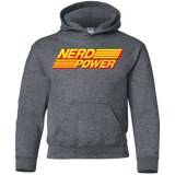 Sweatshirts Dark Heather / YS Nerd Power Youth Hoodie