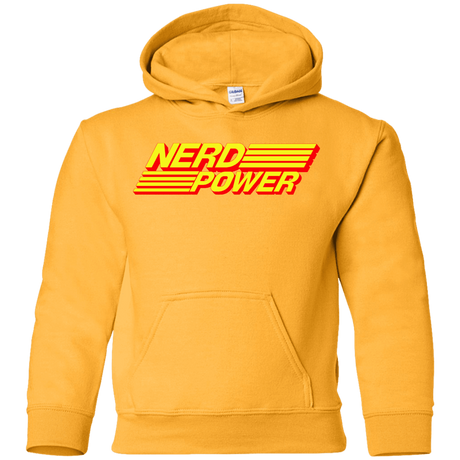 Sweatshirts Gold / YS Nerd Power Youth Hoodie