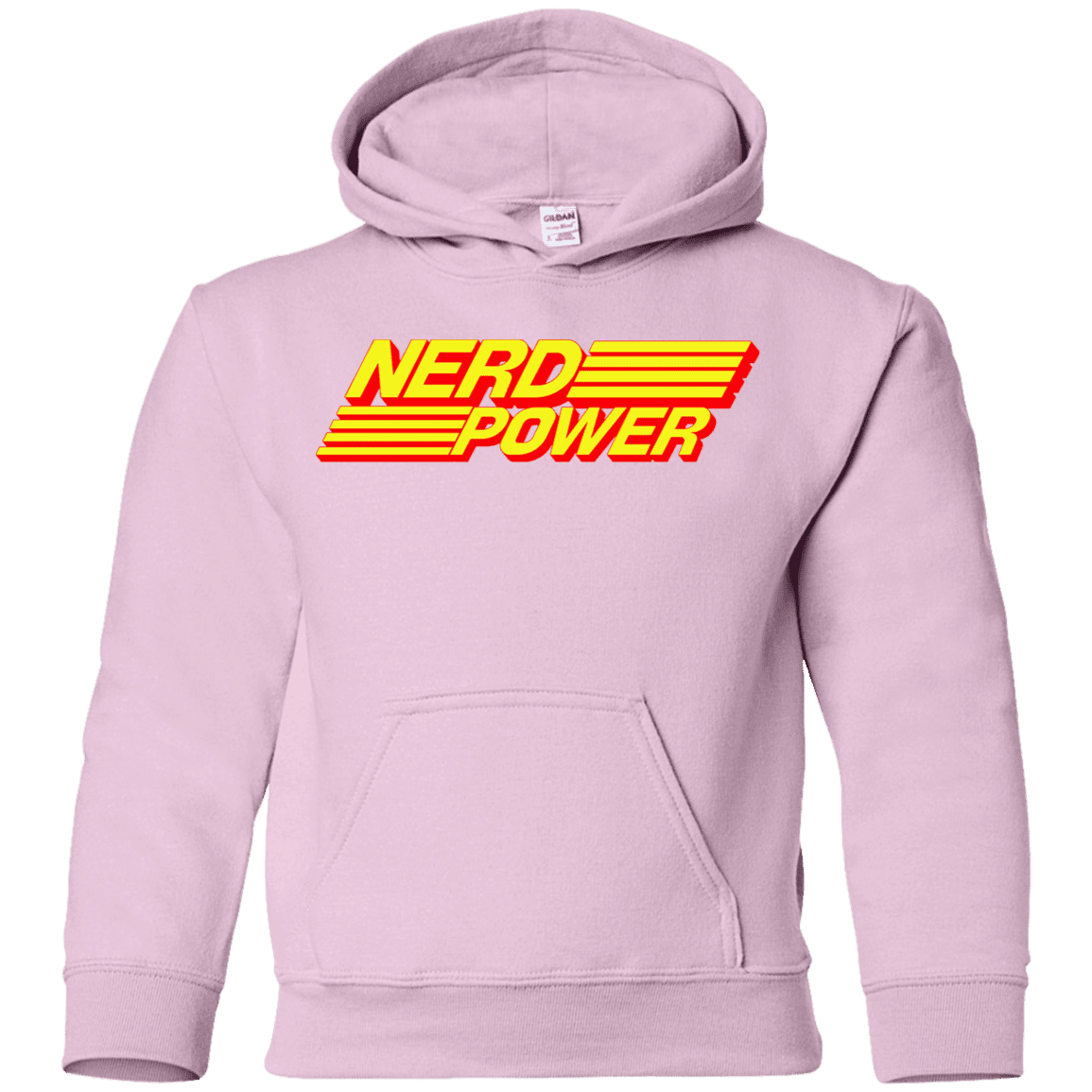 Sweatshirts Light Pink / YS Nerd Power Youth Hoodie