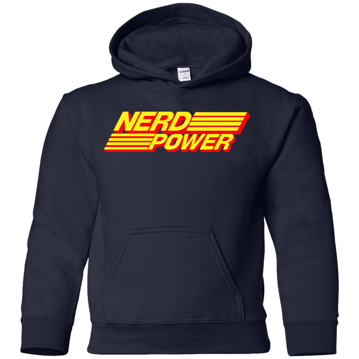Sweatshirts Navy / YS Nerd Power Youth Hoodie