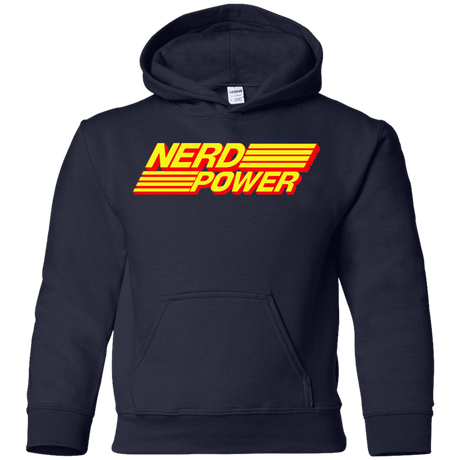 Sweatshirts Navy / YS Nerd Power Youth Hoodie