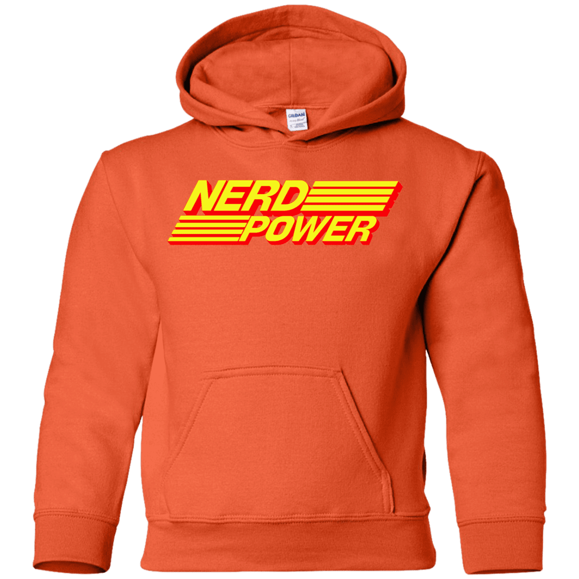 Sweatshirts Orange / YS Nerd Power Youth Hoodie