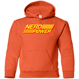 Sweatshirts Orange / YS Nerd Power Youth Hoodie