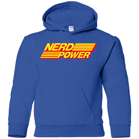 Sweatshirts Royal / YS Nerd Power Youth Hoodie