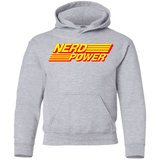 Sweatshirts Sport Grey / YS Nerd Power Youth Hoodie