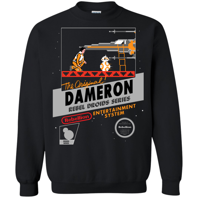 Sweatshirts Black / S NES 8Bit Dameron Crewneck Sweatshirt