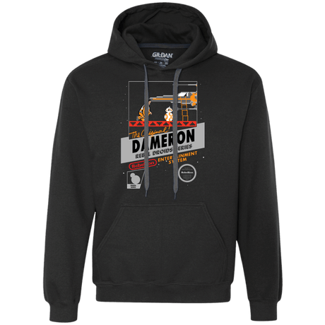 Sweatshirts Black / S NES 8Bit Dameron Premium Fleece Hoodie