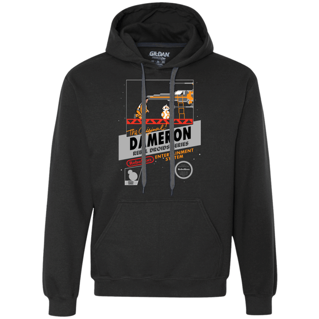 Sweatshirts Black / S NES 8Bit Dameron Premium Fleece Hoodie
