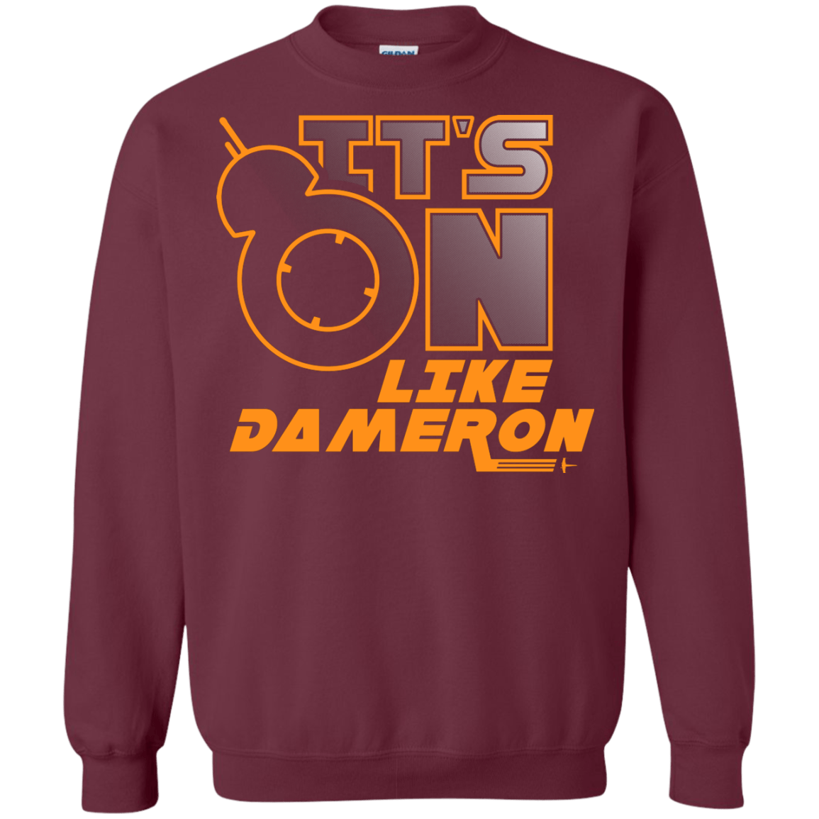 Sweatshirts Maroon / S NES On Like Dameron Crewneck Sweatshirt