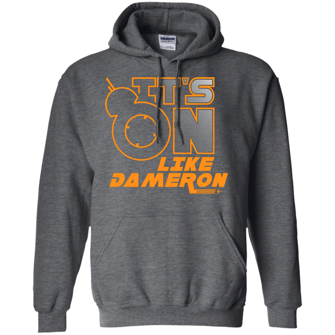 Sweatshirts Dark Heather / S NES On Like Dameron Pullover Hoodie