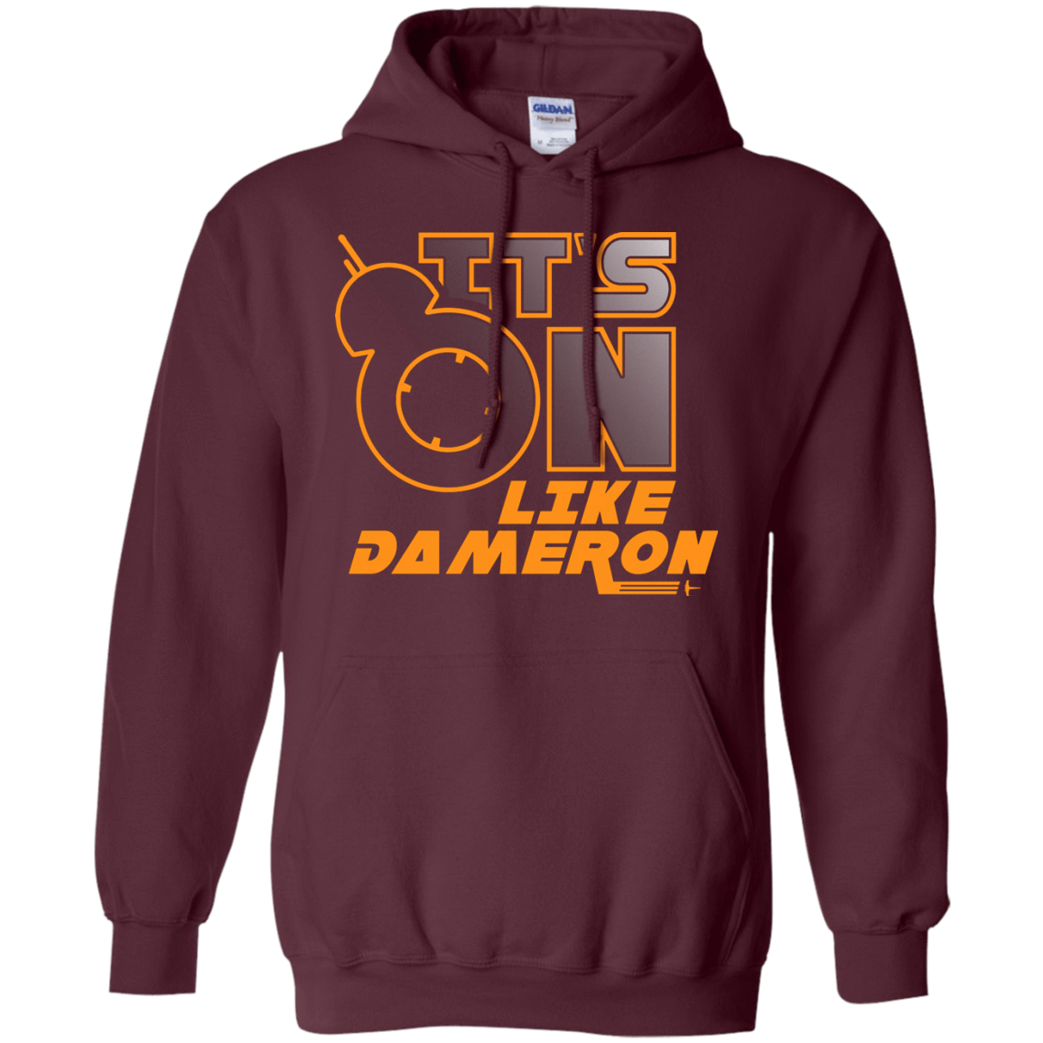 Sweatshirts Maroon / S NES On Like Dameron Pullover Hoodie
