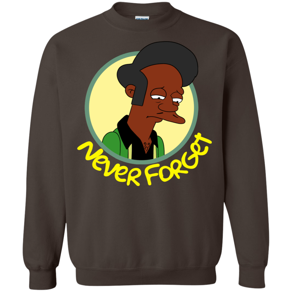 Sweatshirts Dark Chocolate / S Never Forget Apu Crewneck Sweatshirt