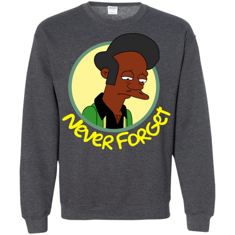 Sweatshirts Dark Heather / S Never Forget Apu Crewneck Sweatshirt