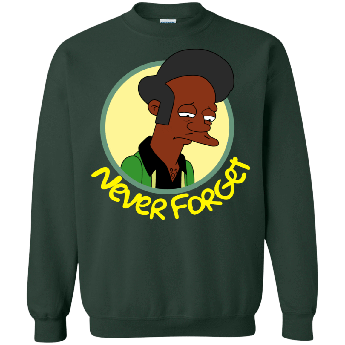 Sweatshirts Forest Green / S Never Forget Apu Crewneck Sweatshirt