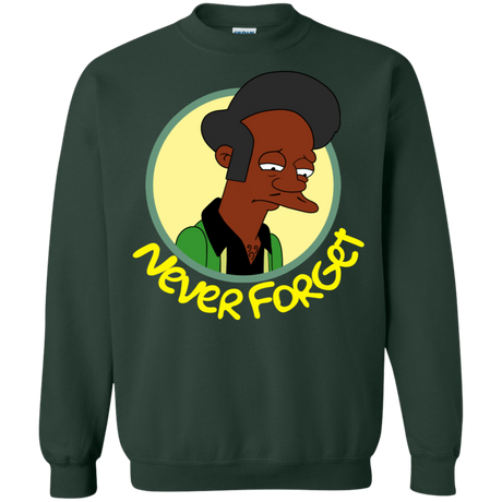 Sweatshirts Forest Green / S Never Forget Apu Crewneck Sweatshirt