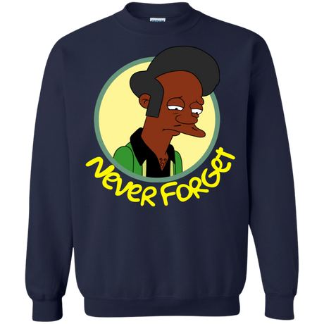 Sweatshirts Navy / S Never Forget Apu Crewneck Sweatshirt