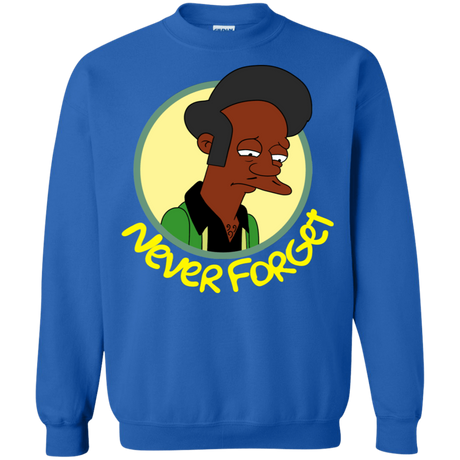 Sweatshirts Royal / S Never Forget Apu Crewneck Sweatshirt