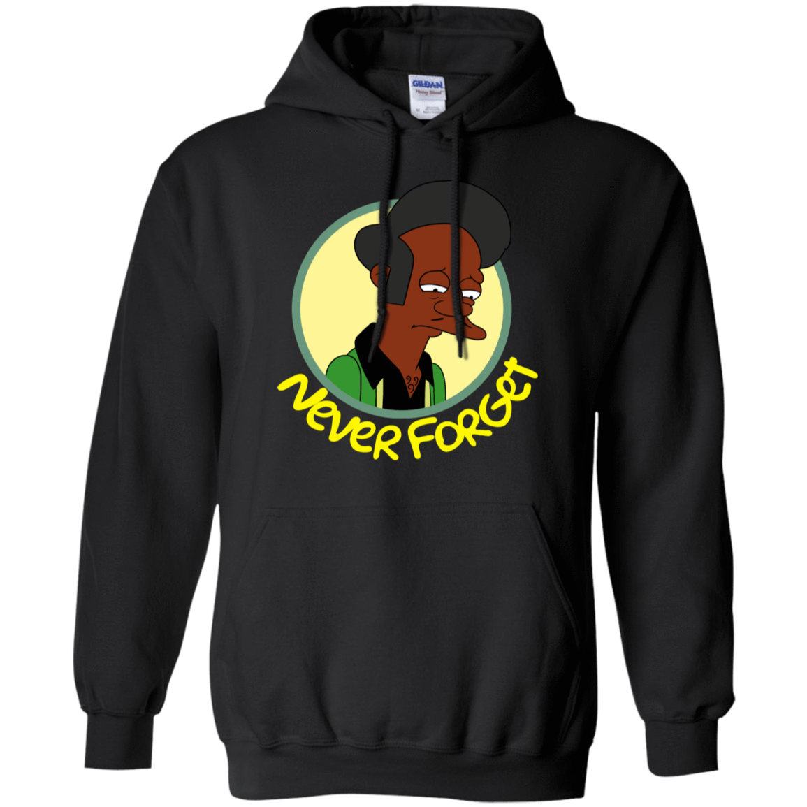 Sweatshirts Black / S Never Forget Apu Pullover Hoodie