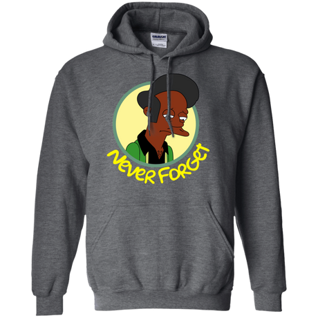 Sweatshirts Dark Heather / S Never Forget Apu Pullover Hoodie