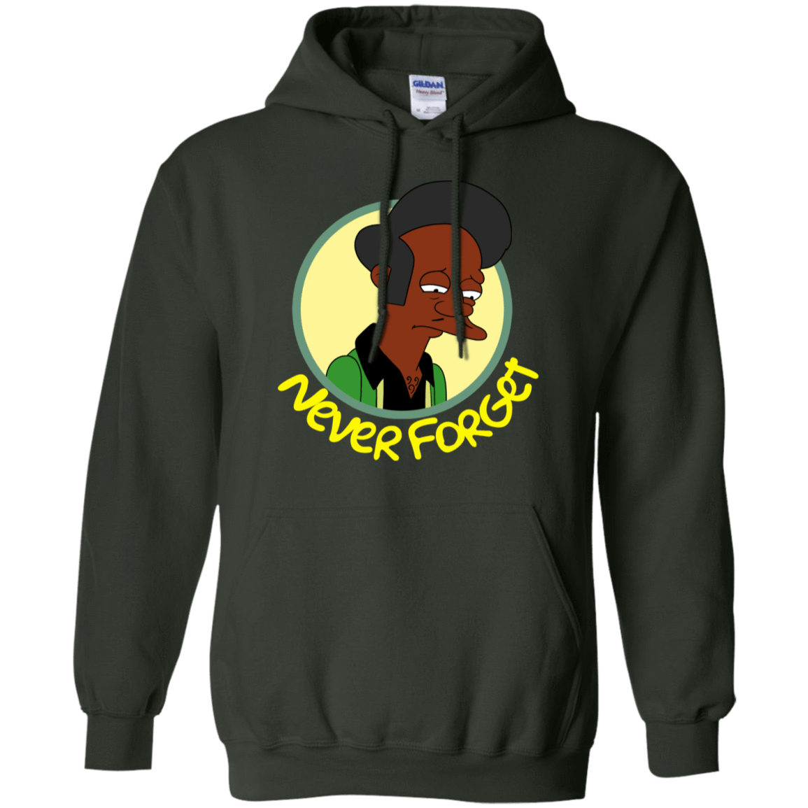 Sweatshirts Forest Green / S Never Forget Apu Pullover Hoodie