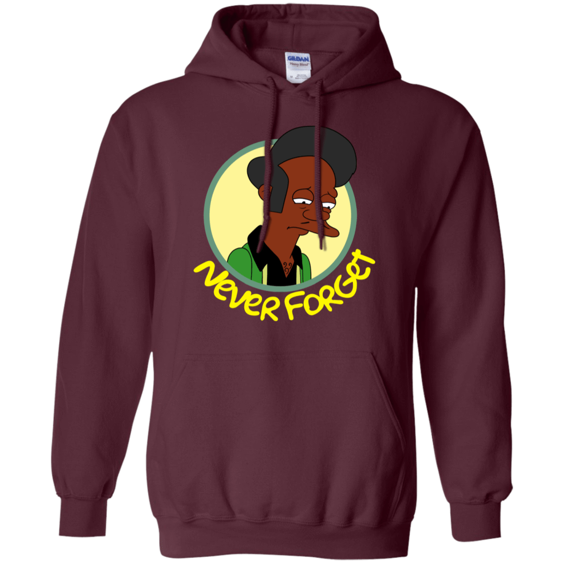 Sweatshirts Maroon / S Never Forget Apu Pullover Hoodie