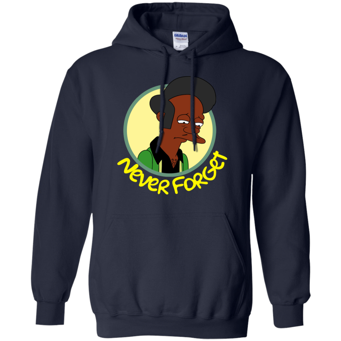 Sweatshirts Navy / S Never Forget Apu Pullover Hoodie