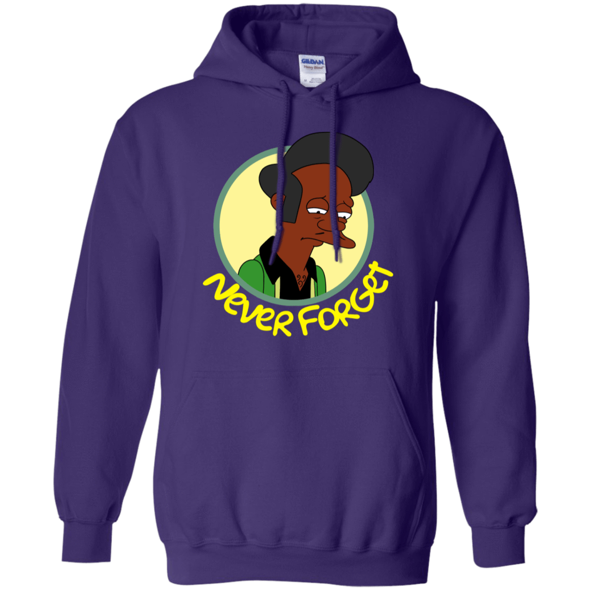 Sweatshirts Purple / S Never Forget Apu Pullover Hoodie