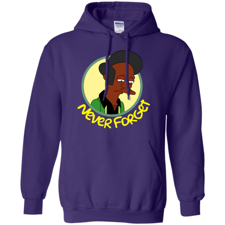 Sweatshirts Purple / S Never Forget Apu Pullover Hoodie